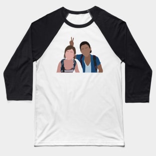 The Last of Us© Left Behind Ellie and Riley Photo Booth Fan Art Baseball T-Shirt